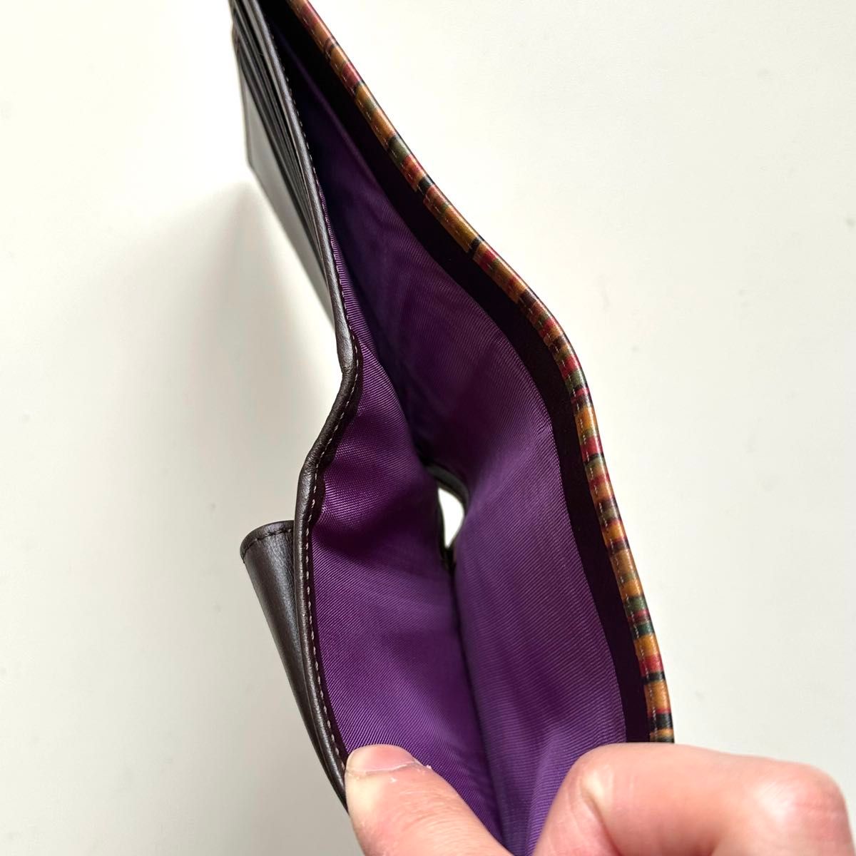 ポールスミス Paul Smith 二つ折り財布 マルチストライプ ヴィンテージ