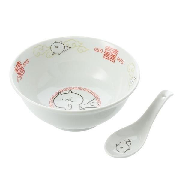 新品未開封 うさまる ラーメン丼 ラーメン どんぶり レンゲ 新品未開封 うさまる ラーメン丼 ラーメン どんぶり レンゲ