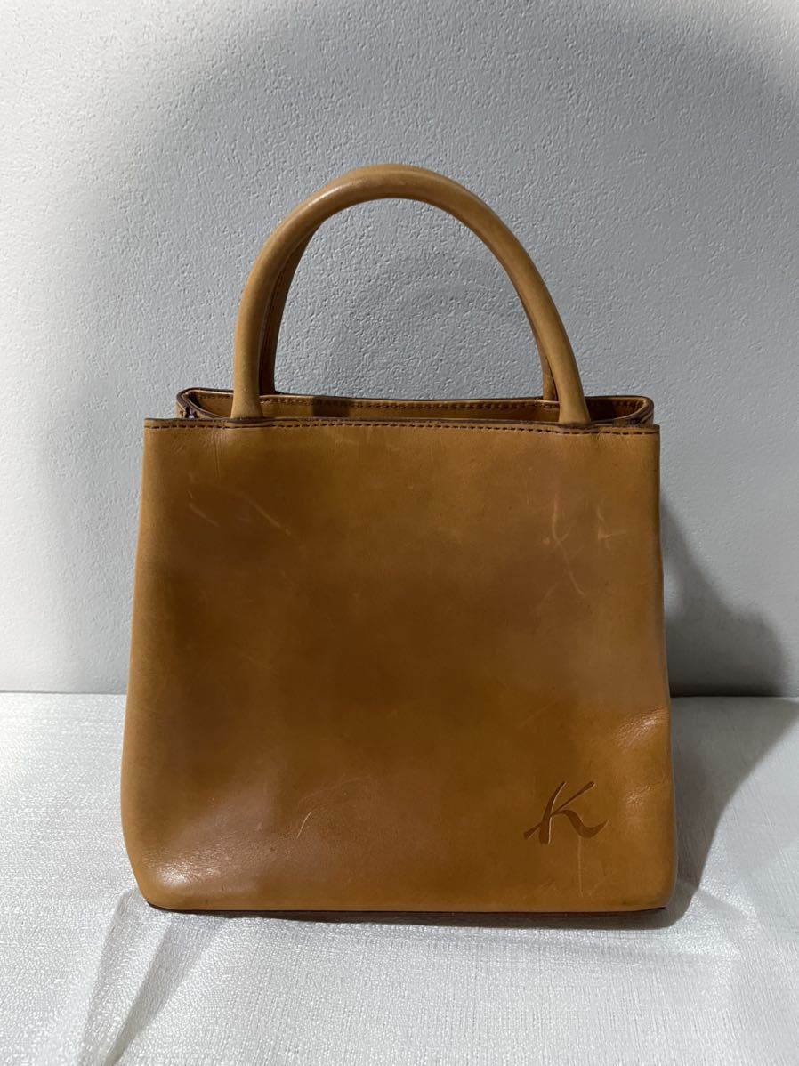 ヤフオク! - 本革キタムラ Kitamura ハンドバッグ ロゴ レザー...