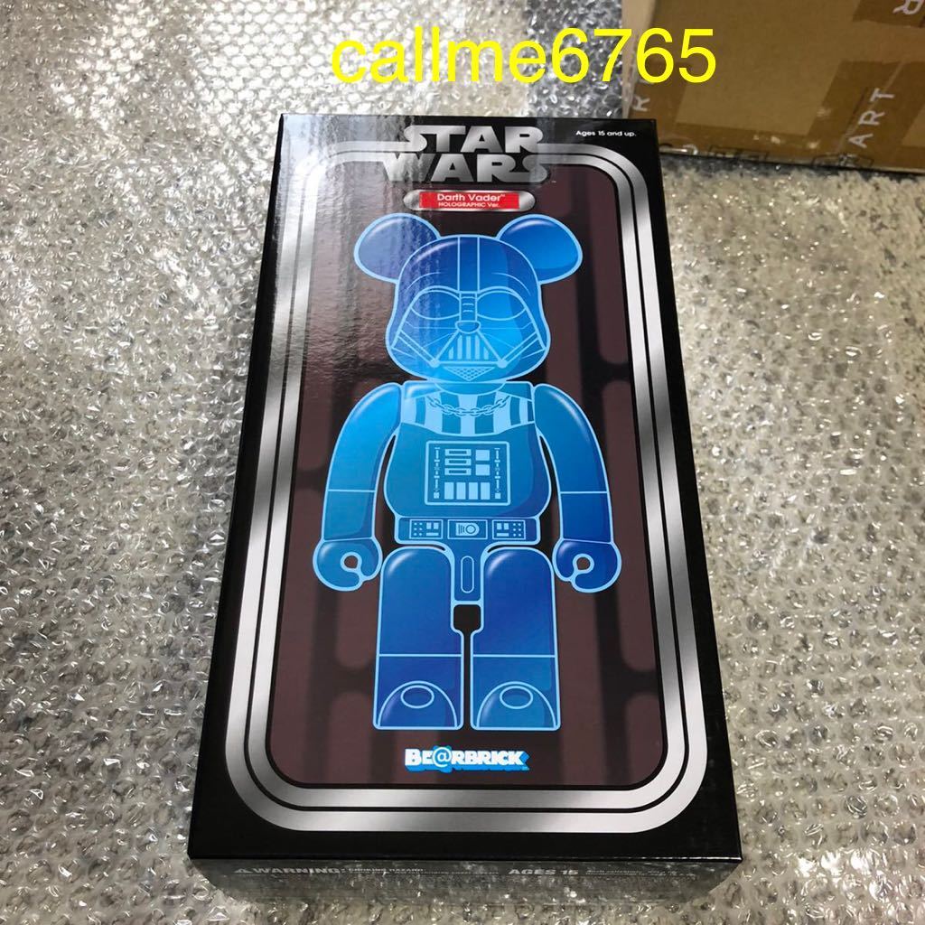 【新品】400% BE@RBRICK STAR WARS Darth Vader HOLOGRAPHIC Ver. ダースベイダー　ベアブリック スターウォーズ　即納　MEDICOM TOY_画像2