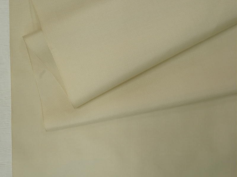 処分超特価：伝統織物・古今平織無地紬・ワイドサイズ・素色（しろいろ）手縫い仕立付_画像4