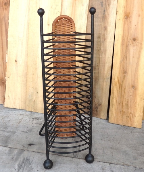  iron CD rack vertical iron rattan interior height 48 centimeter 