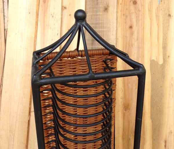  iron CD rack vertical iron rattan interior height 79 centimeter 