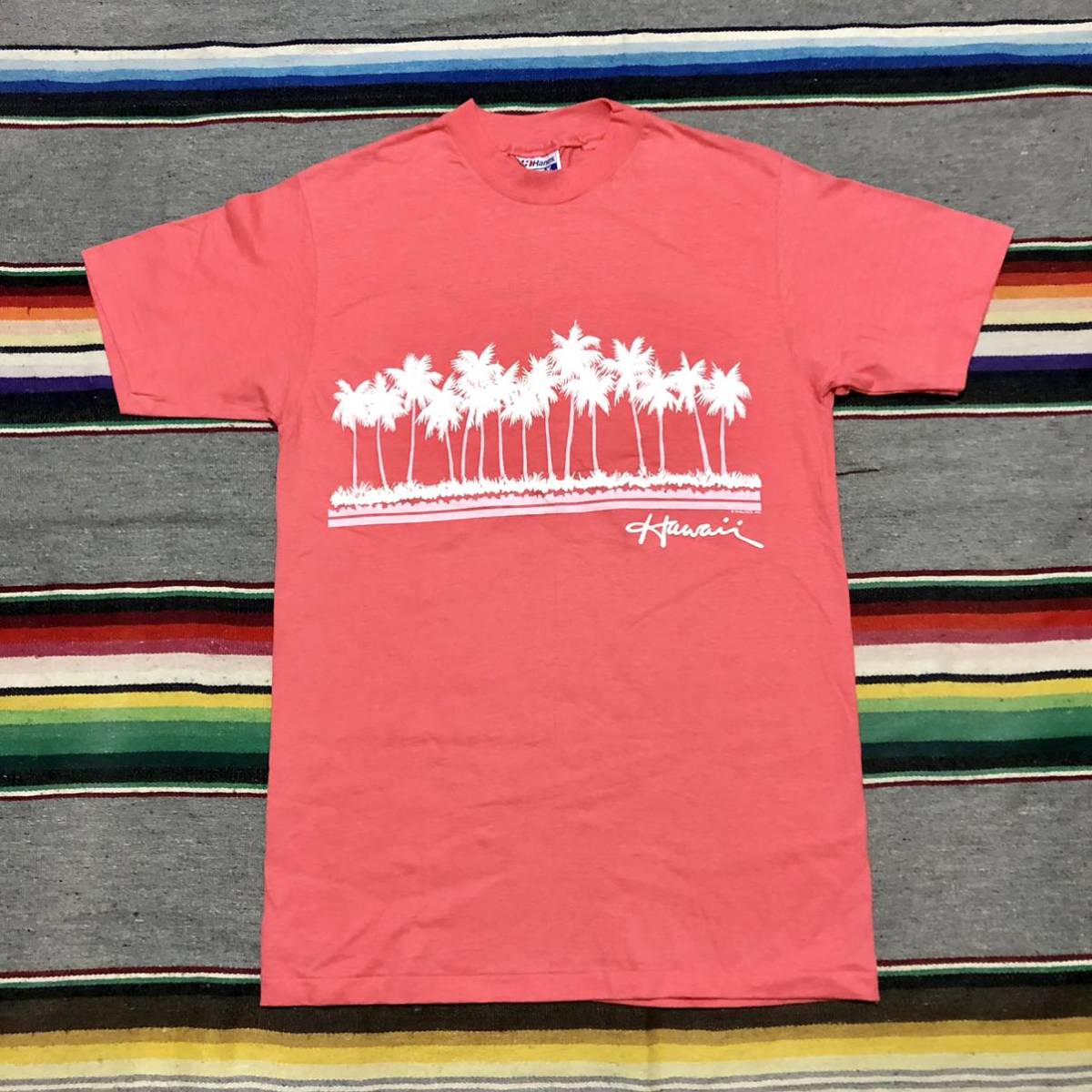 NOS 80’s Hanes HAWAII Tシャツ 検索:ハワイ ヘインズ Made in USA シングルステッチ ビンテージの画像4