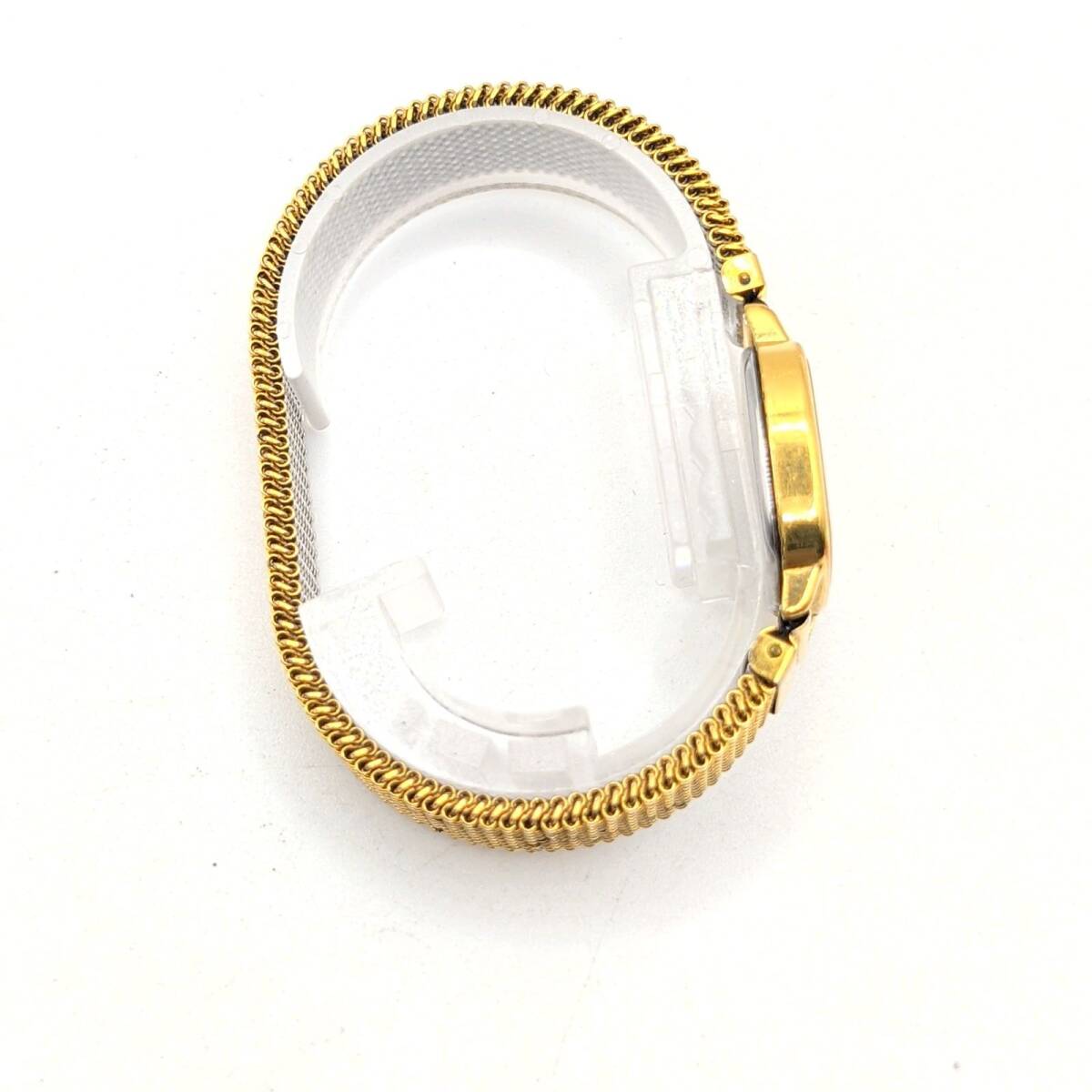 Longines Watch Quartz Ladies Square Gold Gold dial Y2K ロンジン 時計 クオーツ レディース スクエア ゴールド ゴールド文字盤 不動品_画像6