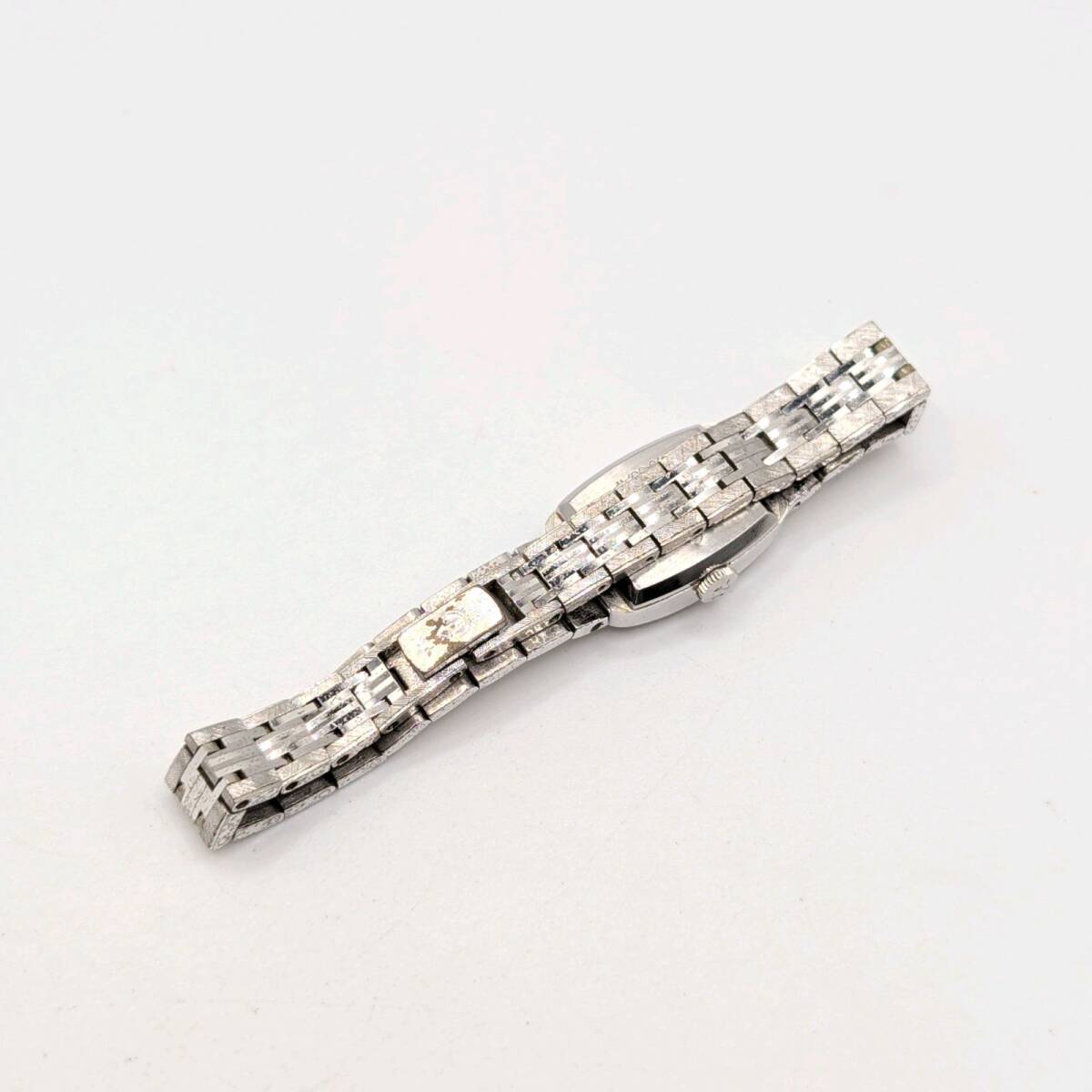 Rado V0-58 Watch Hand-winding Ladies Square Silver Y2K 00S Vintage ラドー 時計 手巻き式 レディース スクエア シルバー 不動品_画像8
