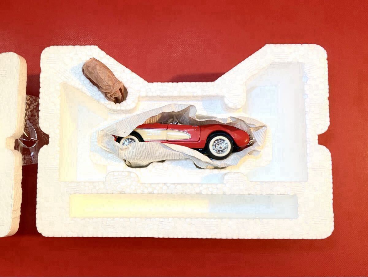 FRANKLIN MINT 1/43 フランクリンミント シボレー コルペット 1957 レッド/ホワイト B11KC58 外箱/発泡スチロールあり_画像3
