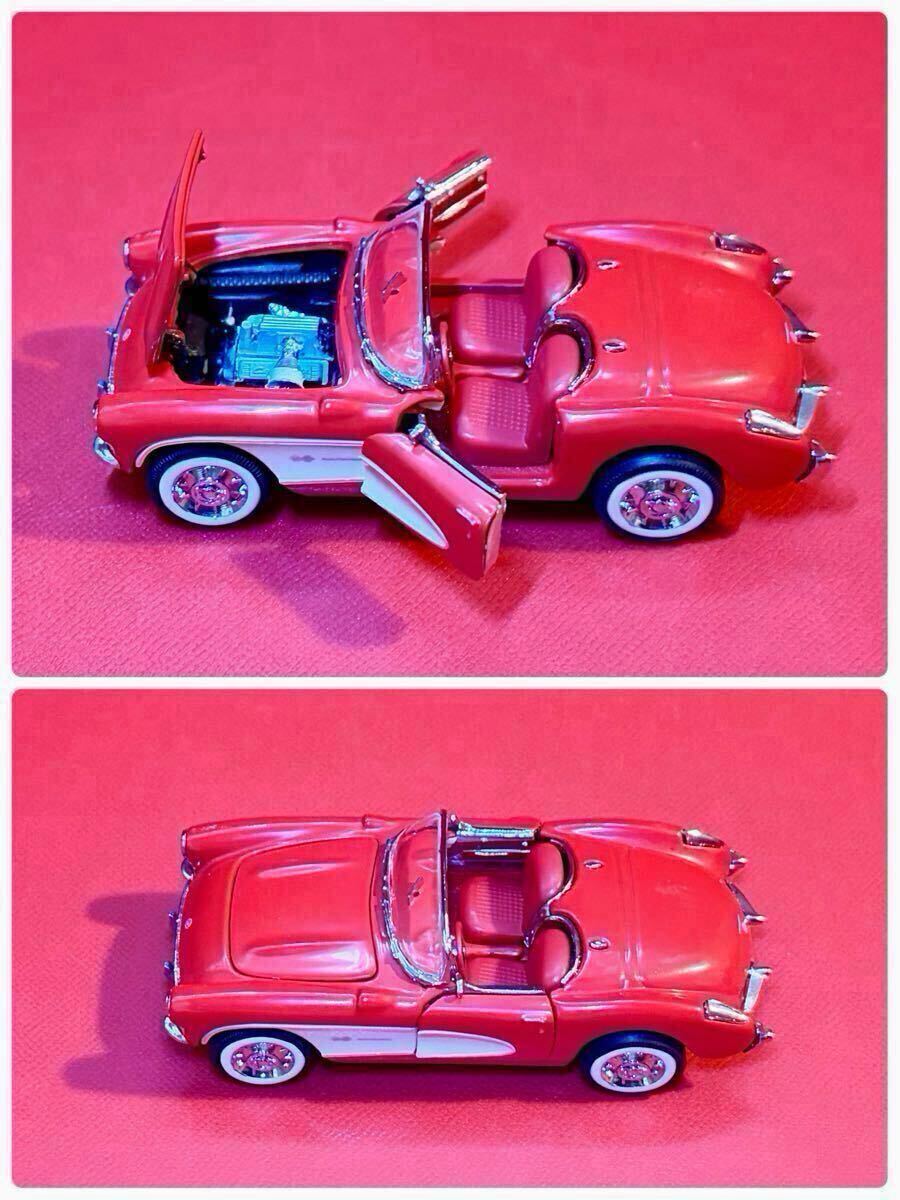 FRANKLIN MINT 1/43 フランクリンミント シボレー コルペット 1957 レッド/ホワイト B11KC58 外箱/発泡スチロールあり_画像9