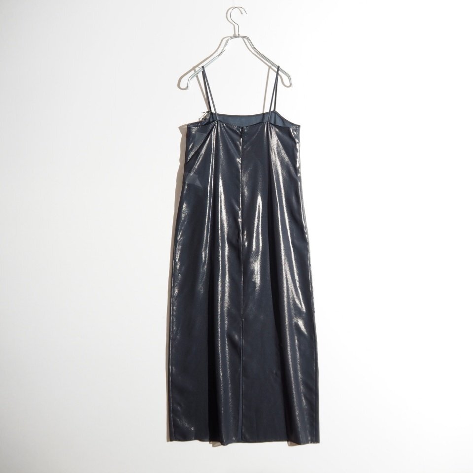 R3174P ▼AURALEE オーラリー▼25SS FOIL PRINTED SILK LAWN SLIP DRESS シルク キャミソール ワンピース ネイビー 0 / A25SD03SL 春夏 mks_画像3