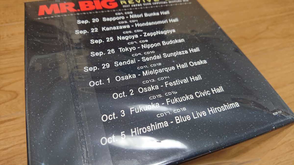 Mr.Big / ミスター・ビッグ Revive 2017 2017 Japan Tour Official Bootleg Box ロウ・ライク・スシ特盛り 完全生産限定