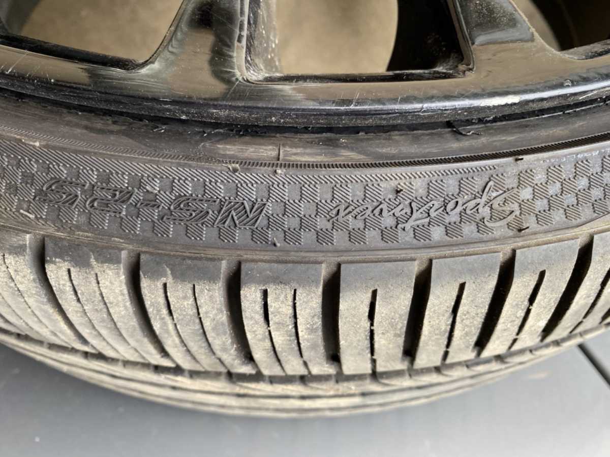 22インチホイールタイヤ4本セット245/30R22バリ山タイヤハリアー アルファード