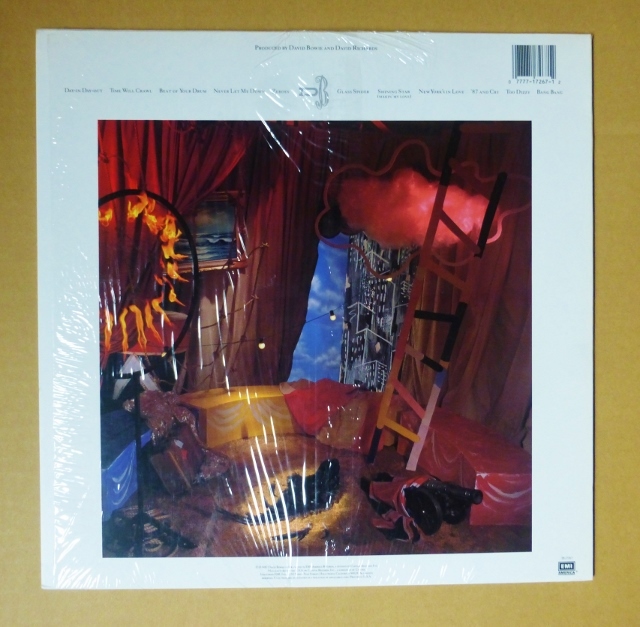 DAVID BOWIE[NEVER LET ME DOWN] рис ORIG [RL печать ] стикер иметь shrink прекрасный товар 