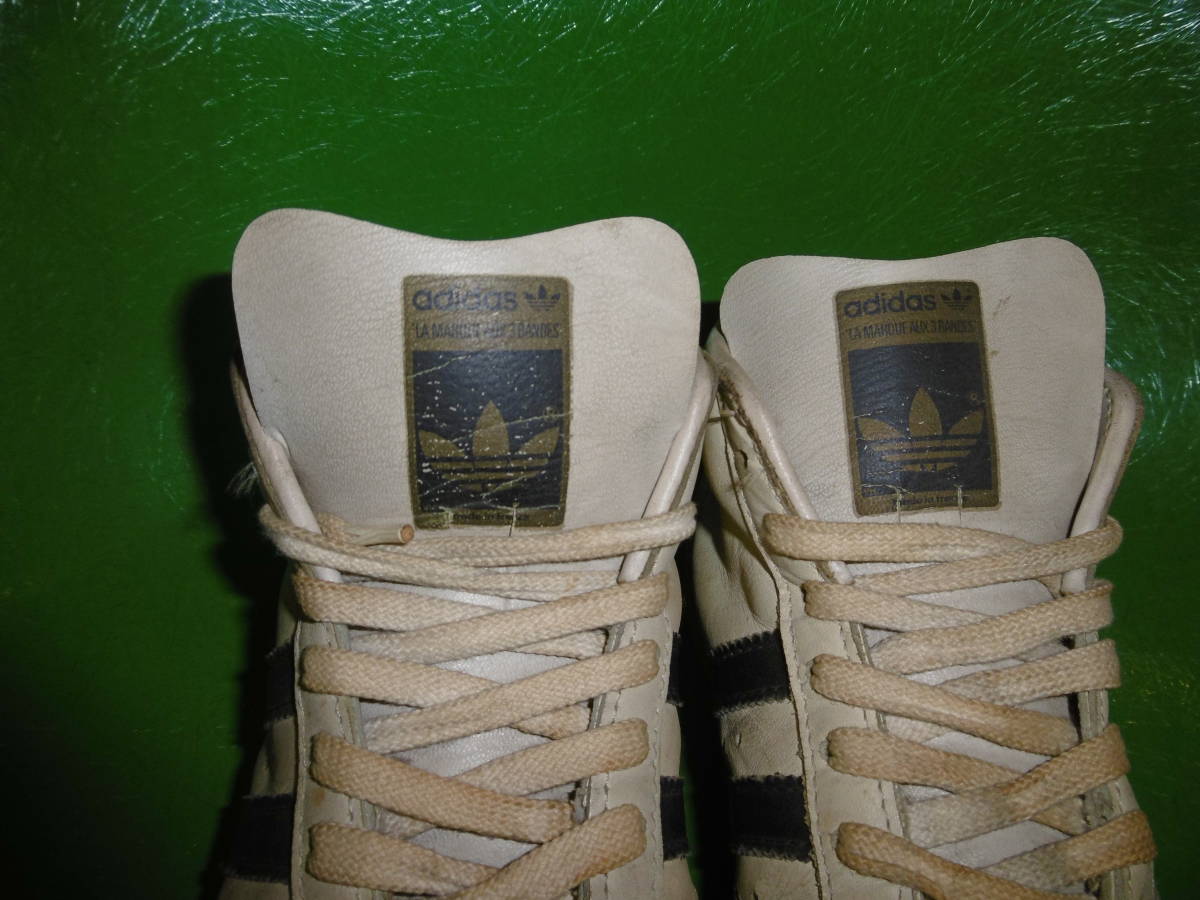 アディダス　adidas PROMODEL 　金ベロ　 MADE IN FRANCE サイズ　40FR 61/2GB　１９８０年代　ハイカット_画像2