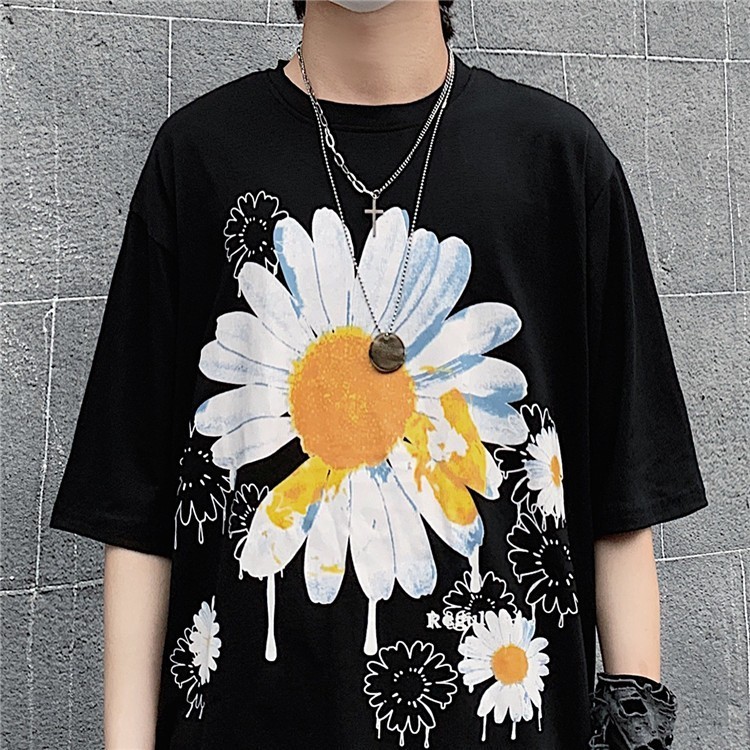 Paypayフリマ Sale デイジー柄tシャツ Xl 花柄 半袖tシャツ