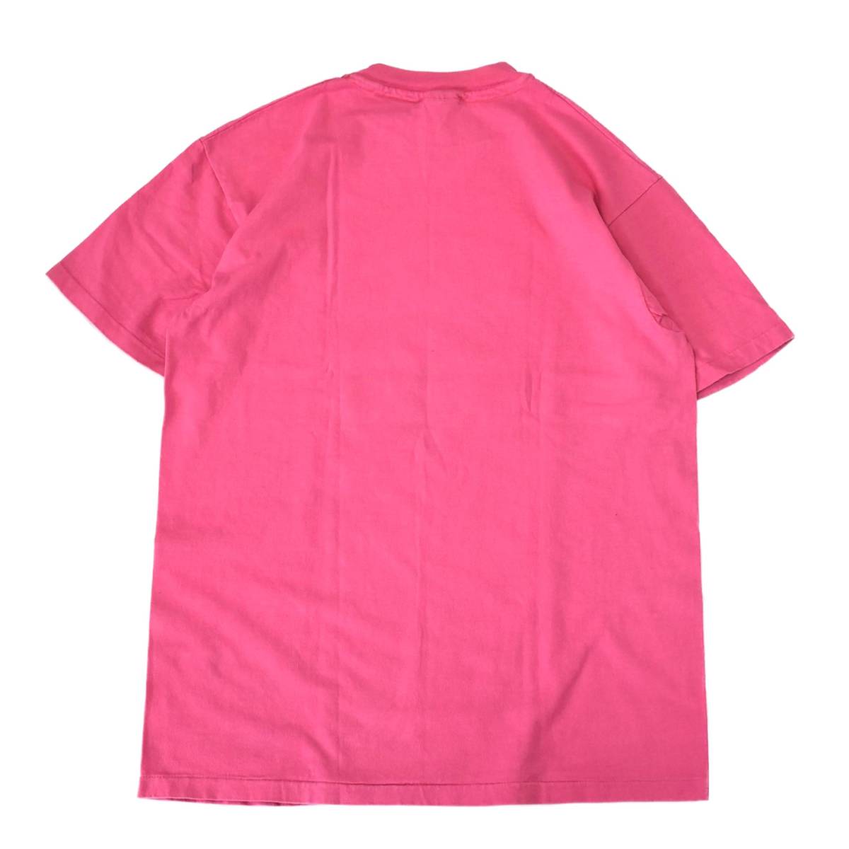 [L] 90s Hanes BEEFY 無地 Tシャツ コットン USA製 ピンク ヘインズ ビーフィー 半袖 ビンテージ vintage 80s 70s_画像2