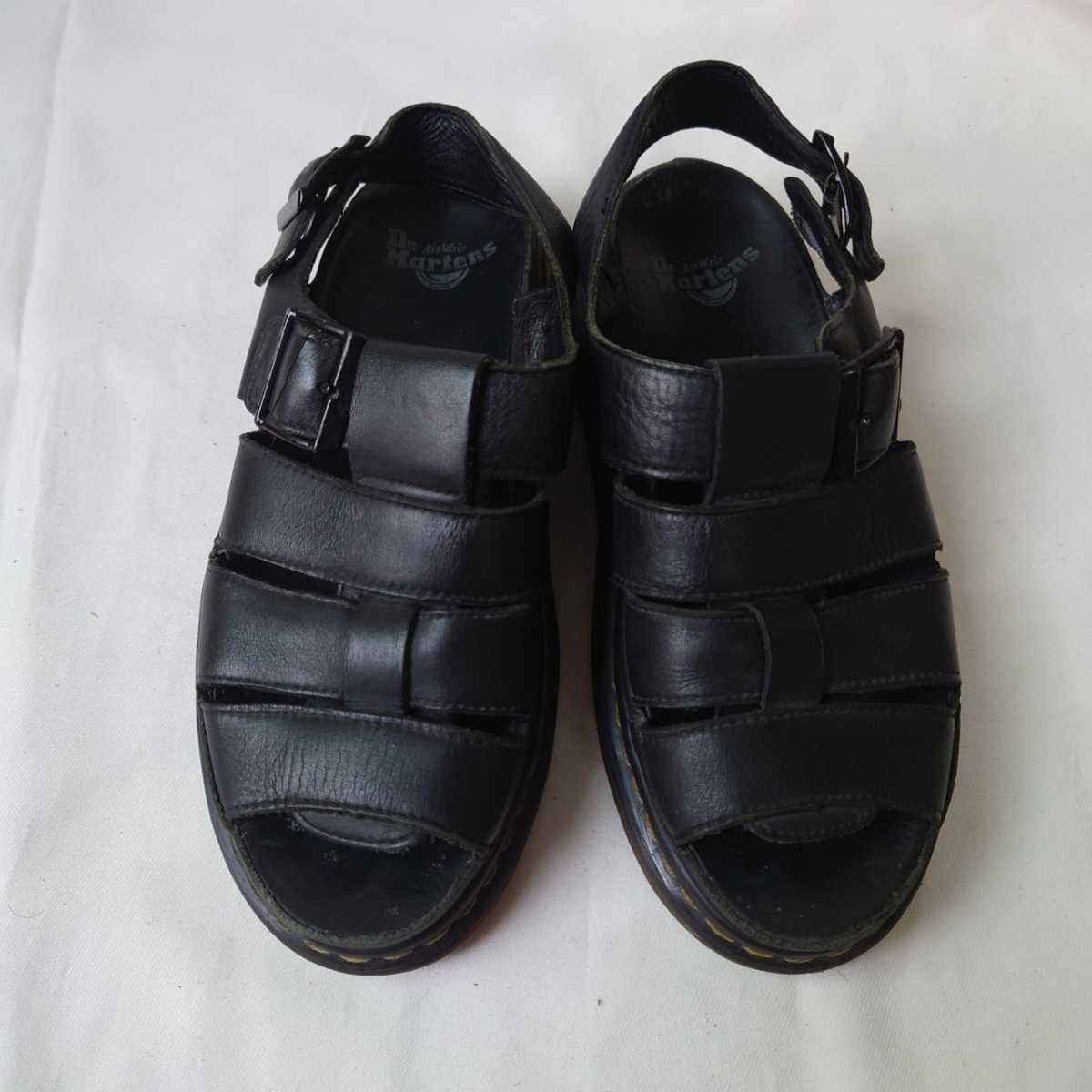 dr.martens Dr. Martens sandals knitting belt leather black black 