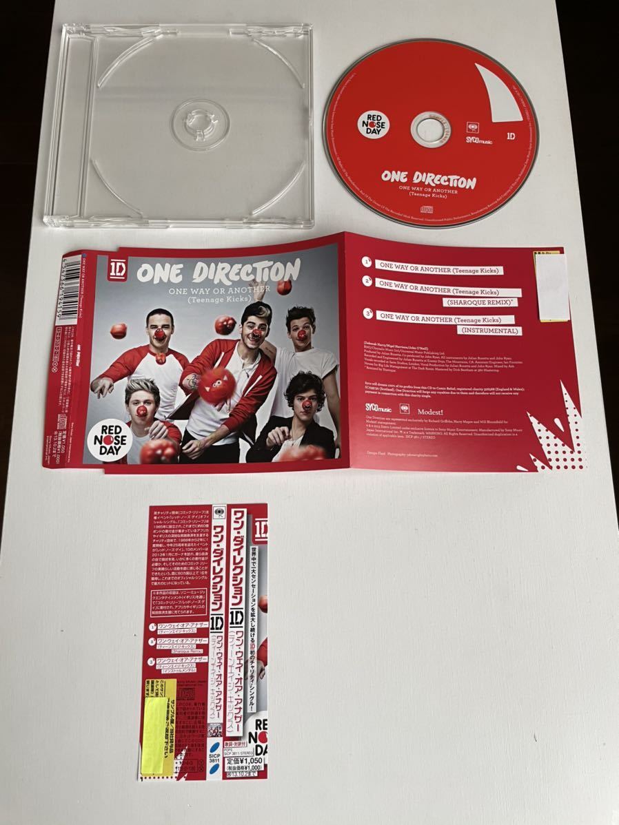 【帯付き　美品】ONE DIRECTION ワン・ダイレクション ONE WAY OR ANOTHER(Teenage Kicks) マキシシングル盤【送料スマートレター180円】_画像3