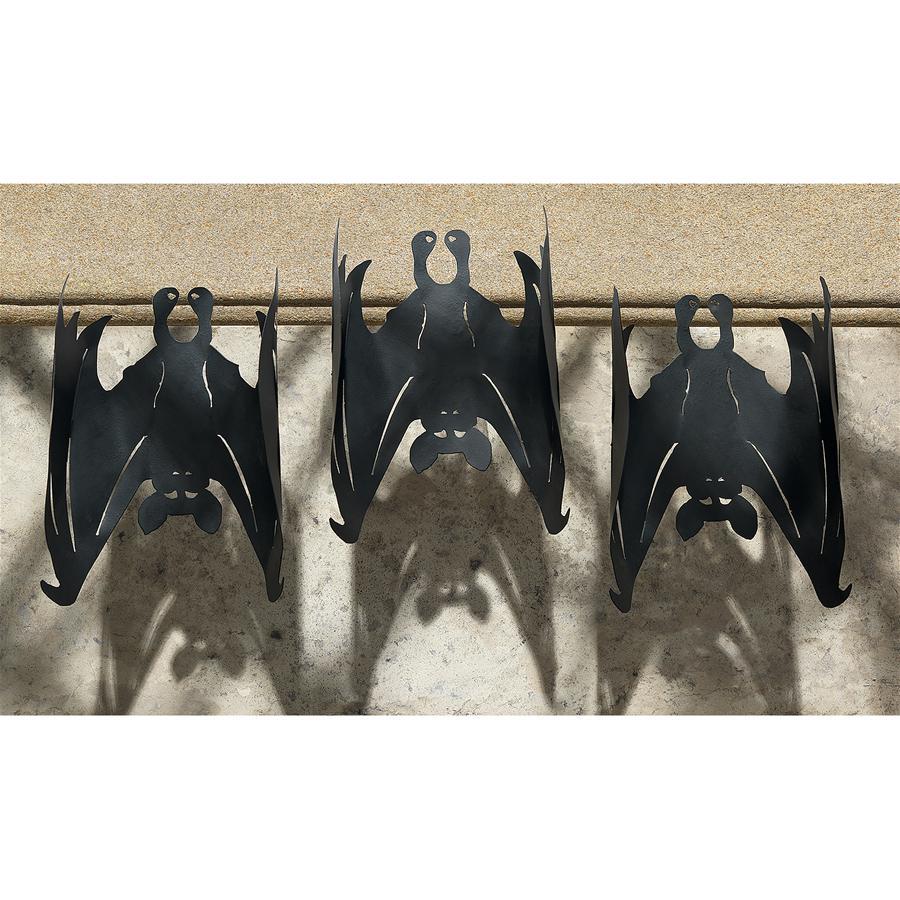 とまるコウモリ壁飾りインテリア置物吸血蝙蝠メタルウォールデコオブジェ小物壁掛け装飾飾りヴァンパイアバットゴシックオカルトホラー雑貨
