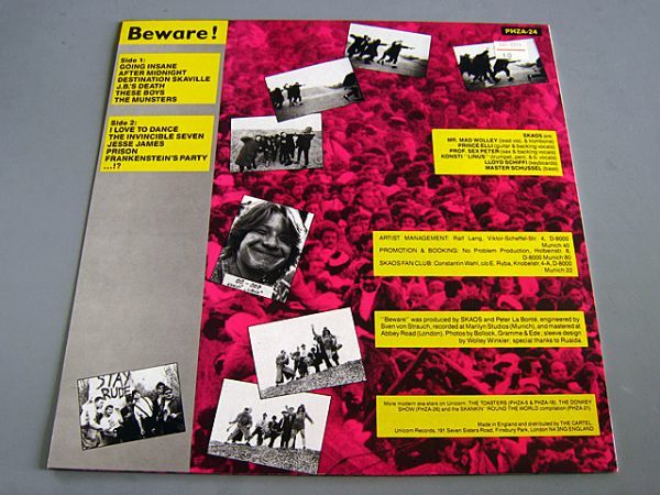 《新品同様》SKAOS Beware! 1988 UK Orig.LP ネオスカ スカパンク NEO SKA PUNK 2TONE SPECIALS MADNESS SELECTER BAD MANNERSの画像2