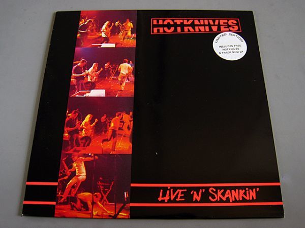 &lt;&lt; Limited 2 диски, такие как New &gt;&gt; Hotknives Live 'n' Skankin '1989 UK Ltd.edition LP + 12Inch Neosuka Ska Punk Neo Ska Punk 2tone Specials