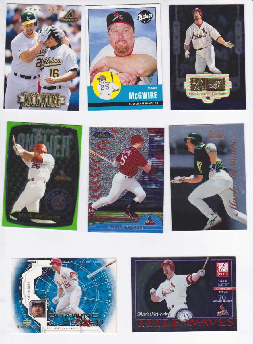 Mark Mcgwire マーク・マクガイア トレーディングカード　10枚セット　TOPPS UPERDECK FLEER　　533_画像1