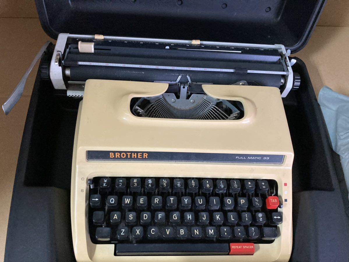 中古品 BROTHER ブラザー タイプライター FULL MATIC 33 フル 中古品 BROTHER ブラザー タイプライター FULL MATIC 33 フル