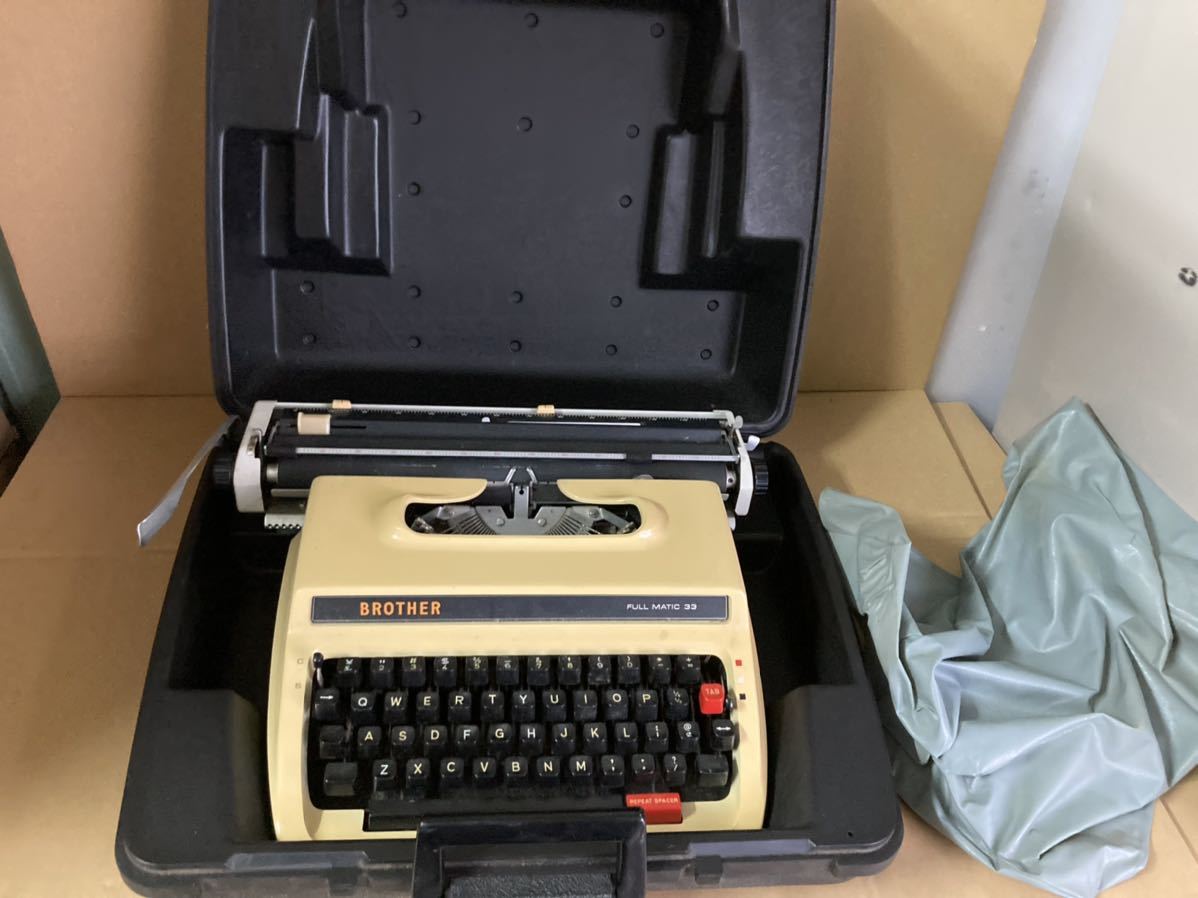 中古品 BROTHER ブラザー タイプライター FULL MATIC 33 フル 中古品 BROTHER ブラザー タイプライター FULL MATIC 33 フル