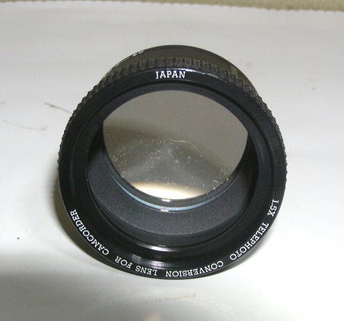  video camera supplies,1,5Xte ref .to conversion lens *1,5X TELEPHOTO CONVERSION LENS FOR CAMCORDER*