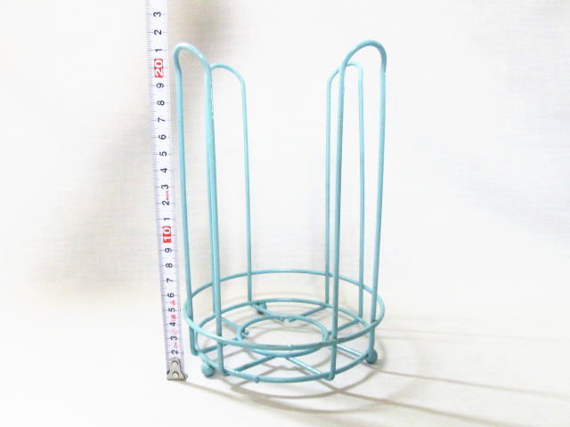 [ Showa Retro vinyl wire tea .. put tea cup stand ] kitchen miscellaneous goods / old Japanese-style house / storage 