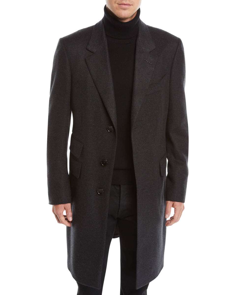 TOM FORD 究極の カシミア 100% チェスター コート 定価100万円 TOM FORD 究極の カシミア 100% チェスター コート 定価100万円