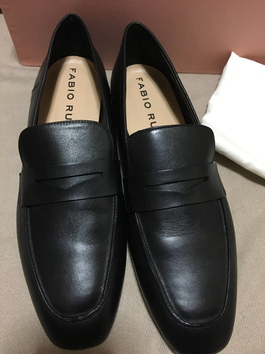 福袋セール】 FABIO 黒 FABIO lesaffre.com.uy RUSCONI ローファー