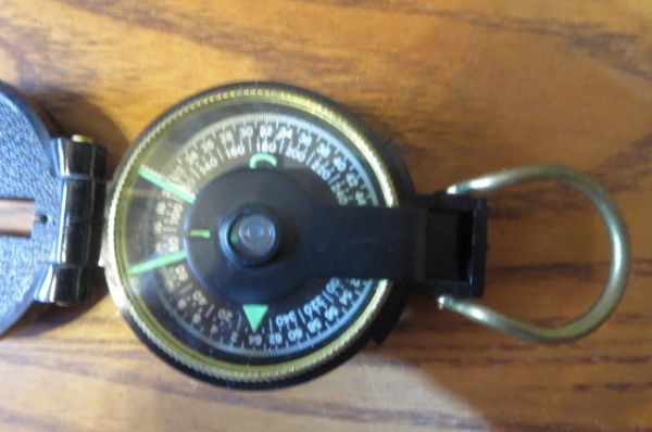  Vintage инженер compass неиспользуемый товар сделано в Японии кемпинг уличный 