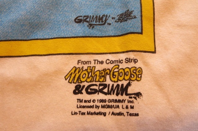 USA Stedman Mother Goose & Grimm Tシャツ メンズ L アメコミ 漫画 デッドストック マザーグース_画像6