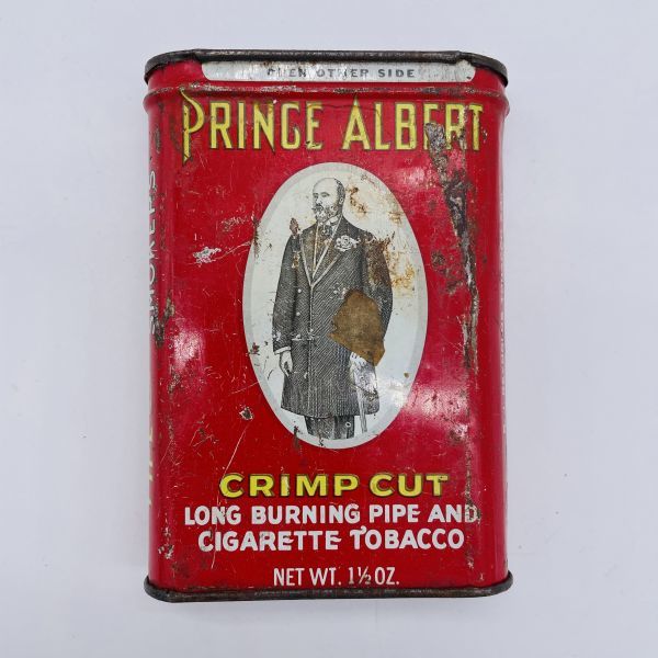 M217*1950s*USA*Prince Albert* Vintage * сигареты кейс * жестяная пластина * бардачок * место хранения * american * детали inserting *DIY* in пыль настоящий * декоративный элемент rate 