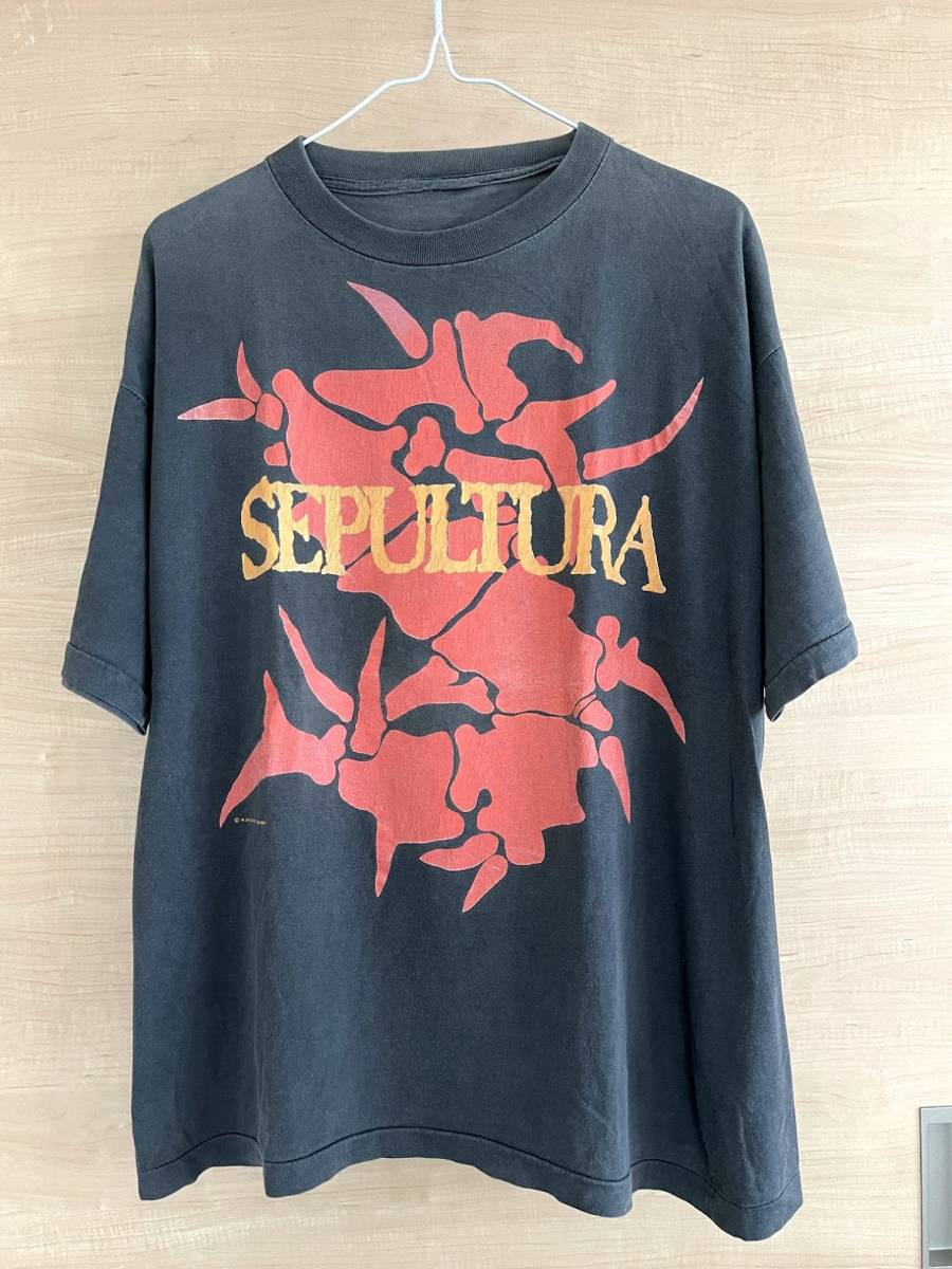 90s SEPULTURA Tシャツ VINTAGE SODOM PANTERA MEGADETH ANTHRAX COCOBAT ESTAMENT  SLAYER METALLICA ALICE IN CHAINS fear of god