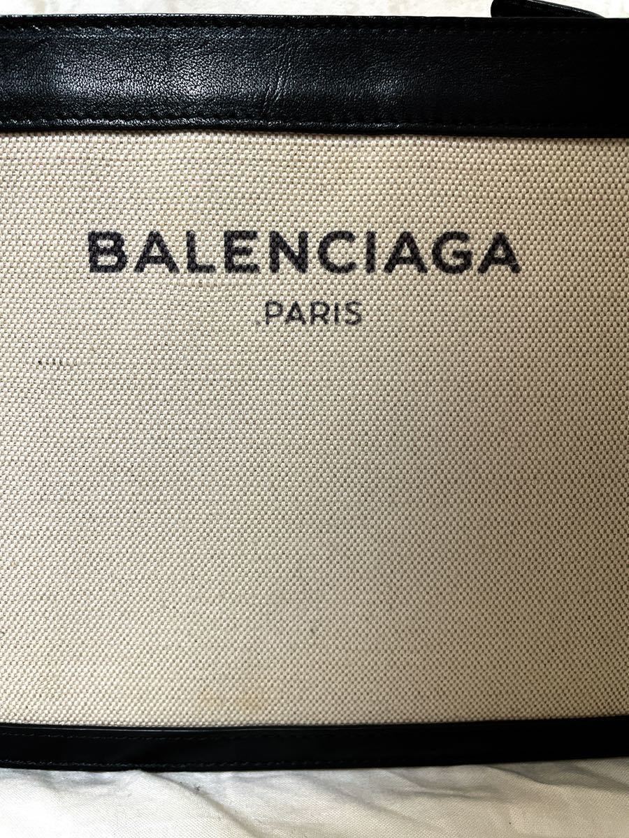 BALENCIAGA バレンシアガ ネイビーポシェット キャンバス×レザー ショルダーバッグ 斜め掛け_画像6