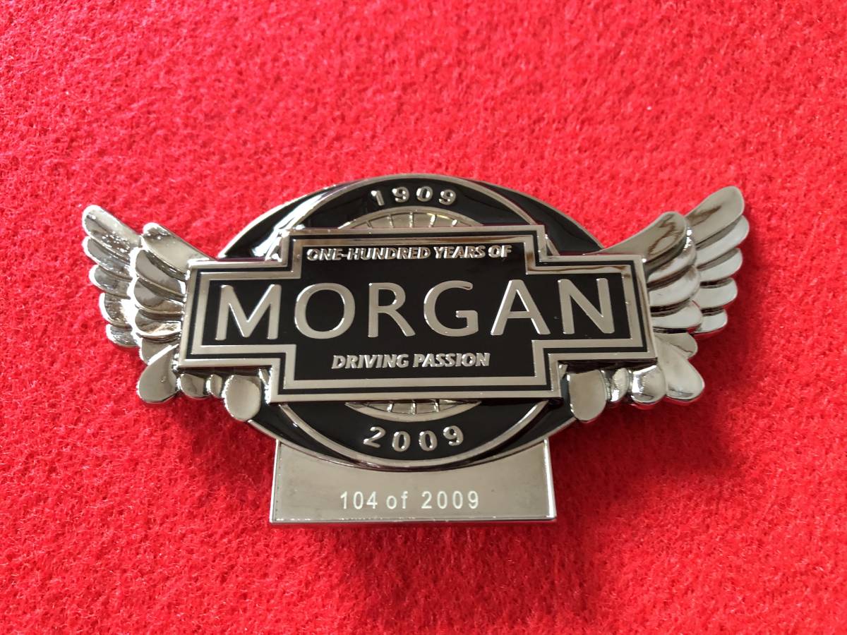 ■レア：モーガン 市場 Morgan 社 創立100周年記念1909-2009 未使用：新品 【SALE／65%OFF】 カーバッチ