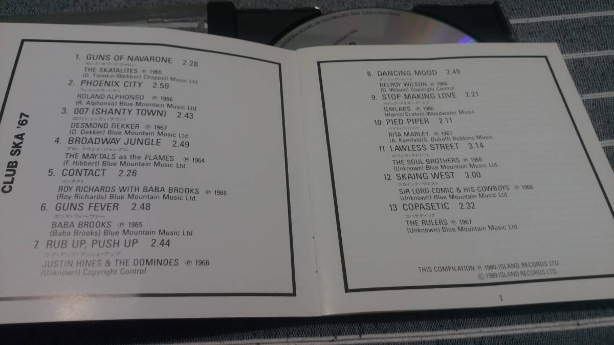 VCLUB SKA \'67 / V.A / CD( записано в Японии )( описание имеется )/ ska *obni автобус 