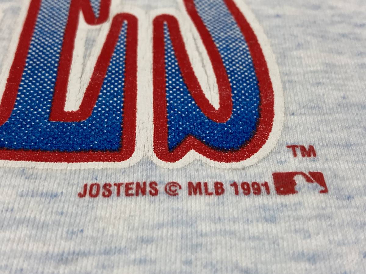 91年 MLB ヤンキース Tシャツ 90s USA製 ビンテージ JOSTENS シングルステッチ New York Yankees_画像5