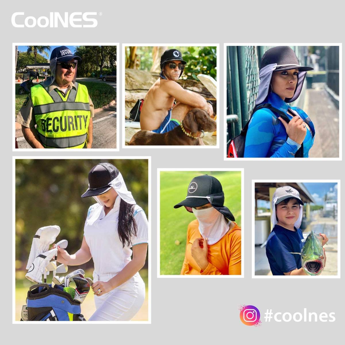 ピンク CoolNES UVカット フェイスマスク ネックサンシールド 紫外線 首 日焼け 保護 バイク ゴルフ スキー 帽子に付ける ランニングマスク