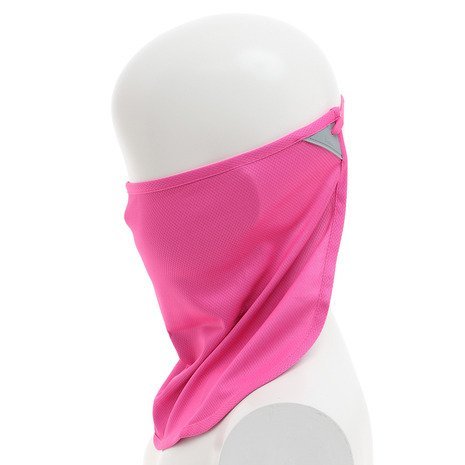 ピンク CoolNES UVカット フェイスマスク ネックサンシールド 紫外線 首 日焼け 保護 バイク ゴルフ スキー 帽子に付ける ランニングマスク