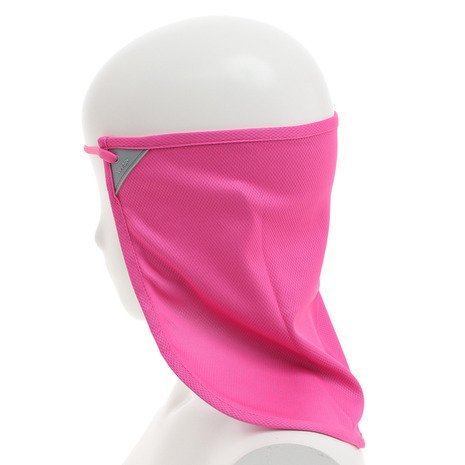 ピンク CoolNES UVカット フェイスマスク ネックサンシールド 紫外線 首 日焼け 保護 バイク ゴルフ スキー 帽子に付ける ランニングマスク