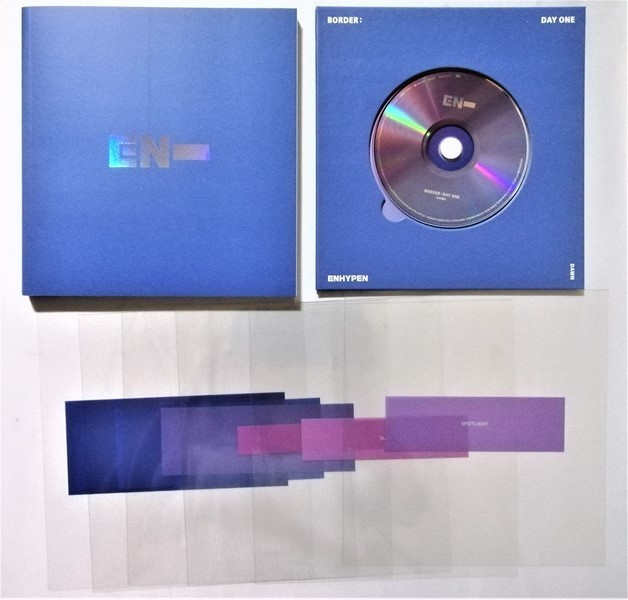 中古CD　 ENHYPEN『 BORDER : DAY ONE [単品（DAWN) 』 フォトブック・透明ストーリカバー6種付 / 他の付属品はありません　_画像2