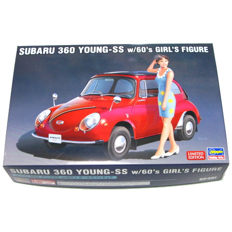  Subaru 360 Young SS w/60s girls figure SUBARU 1/24 scale (SP491/52291) Hasegawa immediately!}*
