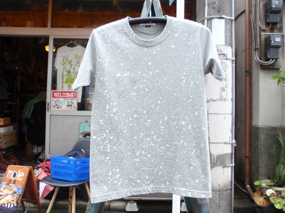 2回使用のみ！日本製　BAGARCH（バガーチ）　ペンキペイント仕様なTシャツ　サイズS_画像1