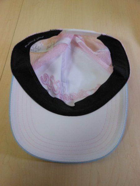 # Pom Ponette # pretty cap white * pink F free size 