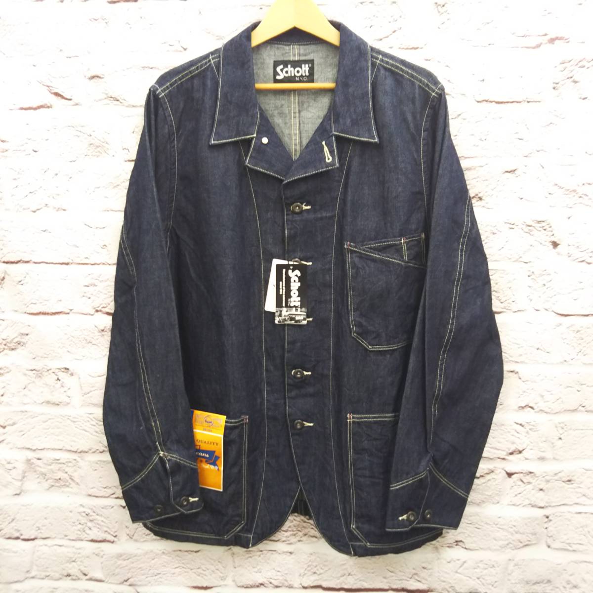 【デニム】schott カバーオール(S) Yahoo!オークション - SCHOTT カバーオール デニムジャケット