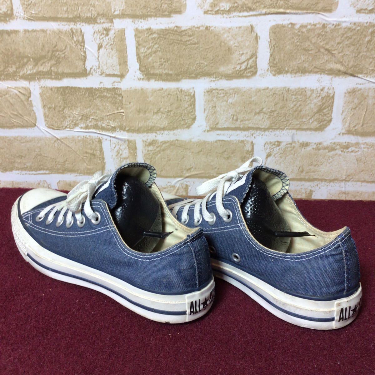 【売り切り!送料無料!】A-128 converse!ALL☆STAR!24.5cm!ユニセックス!コンバースオールスター!ローカット!古着!カジュアル!中古!美品!_画像4