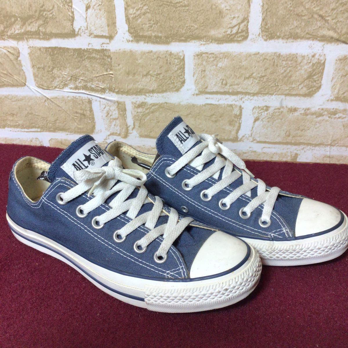 【売り切り!送料無料!】A-128 converse!ALL☆STAR!24.5cm!ユニセックス!コンバースオールスター!ローカット!古着!カジュアル!中古!美品!_画像2