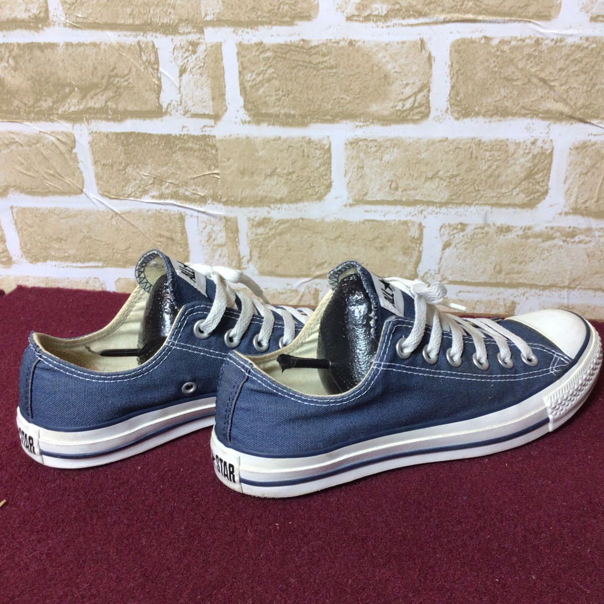 【売り切り!送料無料!】A-128 converse!ALL☆STAR!24.5cm!ユニセックス!コンバースオールスター!ローカット!古着!カジュアル!中古!美品!_画像5